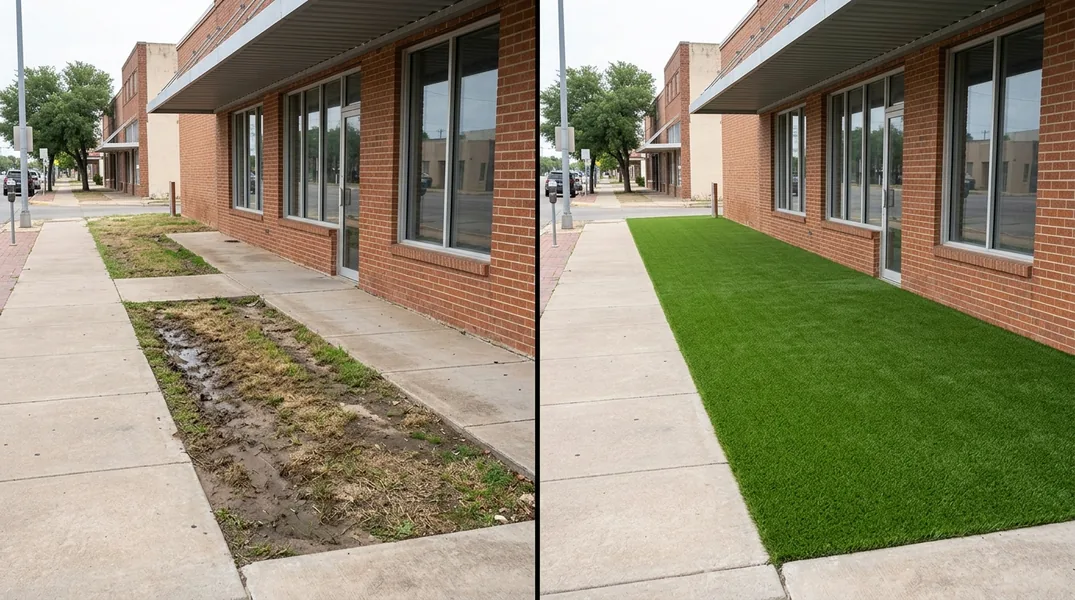 Result artificial grass installation in Killeen - Killeen Artificial Grass Installation