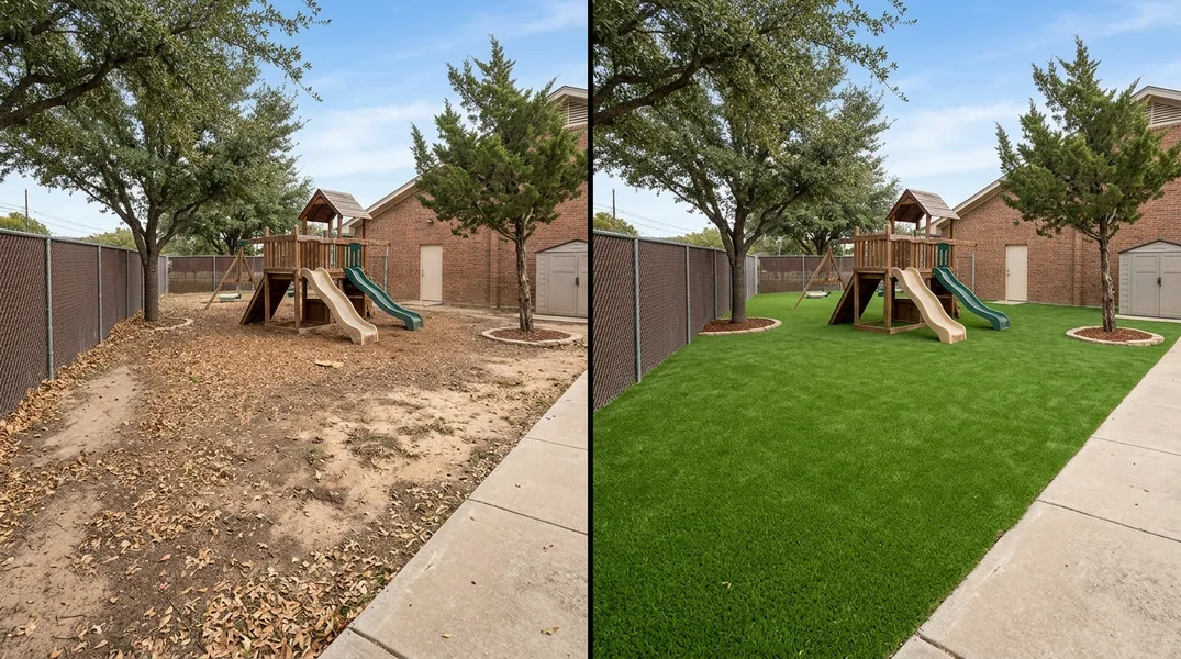 Result artificial grass installation in Killeen - Killeen Artificial Grass Installation