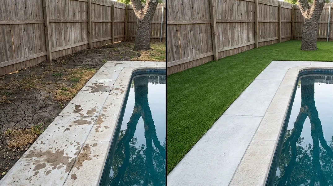 Result artificial grass installation in Killeen - Killeen Artificial Grass Installation