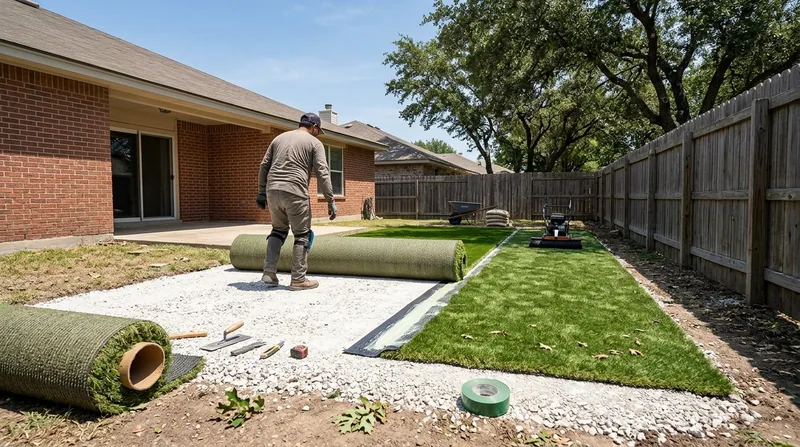 Residential Artificial Grass Installation Killeen